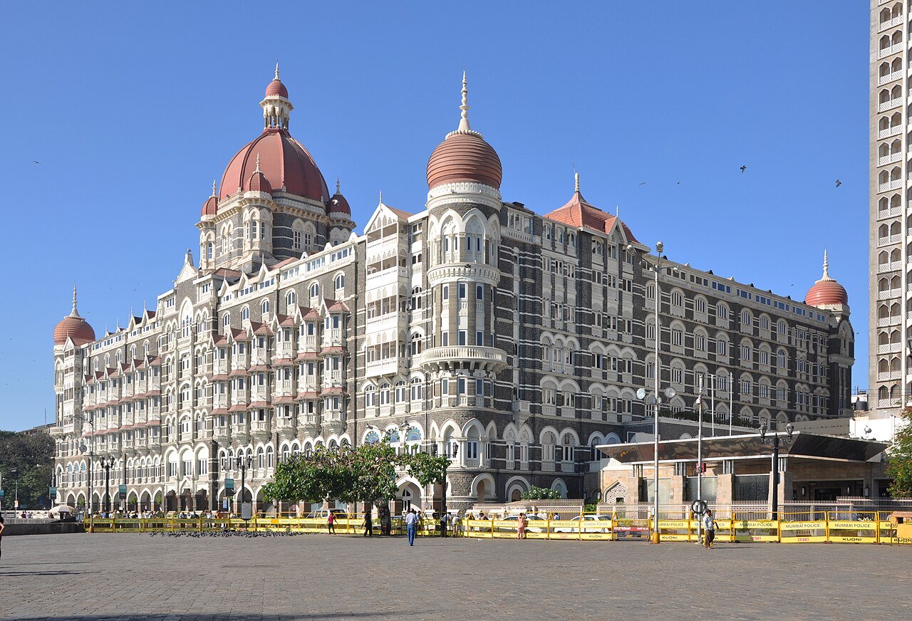 The Taj Mahal Palace hotel in Mumbai seen from the waterfront